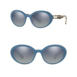 Miu Miu opal blue sunglasses